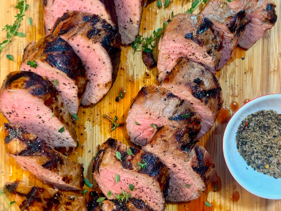 Apple Cider, Thyme and Sorghum Brined Pork Tenderloins